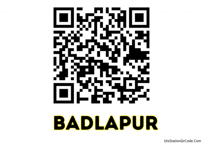 UTS QR code for Badlapur
