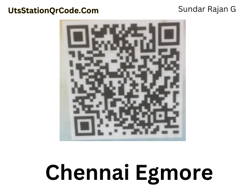 Chennai Egmore Station UTS Qr Code