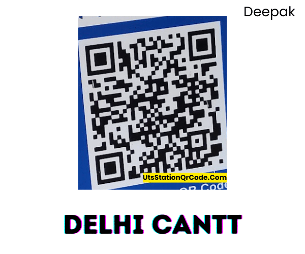 Delhi cantt UTS QR Code