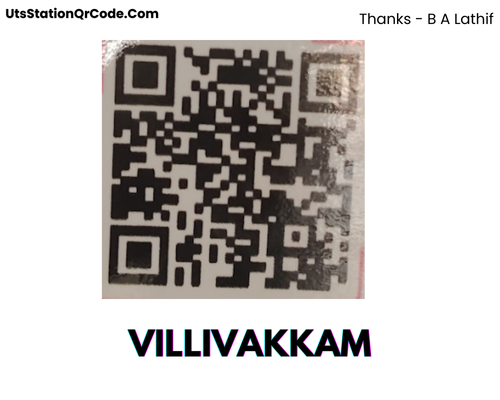 VILLIVAKKAM Station UTS QR code